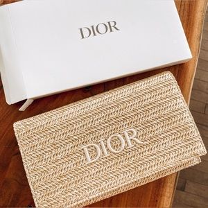 Dior Rafia clutch